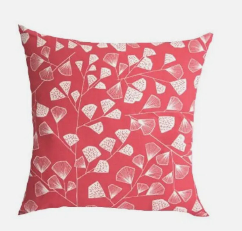 MissPrint Fern Coral Cushion Cover , Scandi Cushion Cover , Throw Pillow , Scatter Cushions , Cushion Cover UK