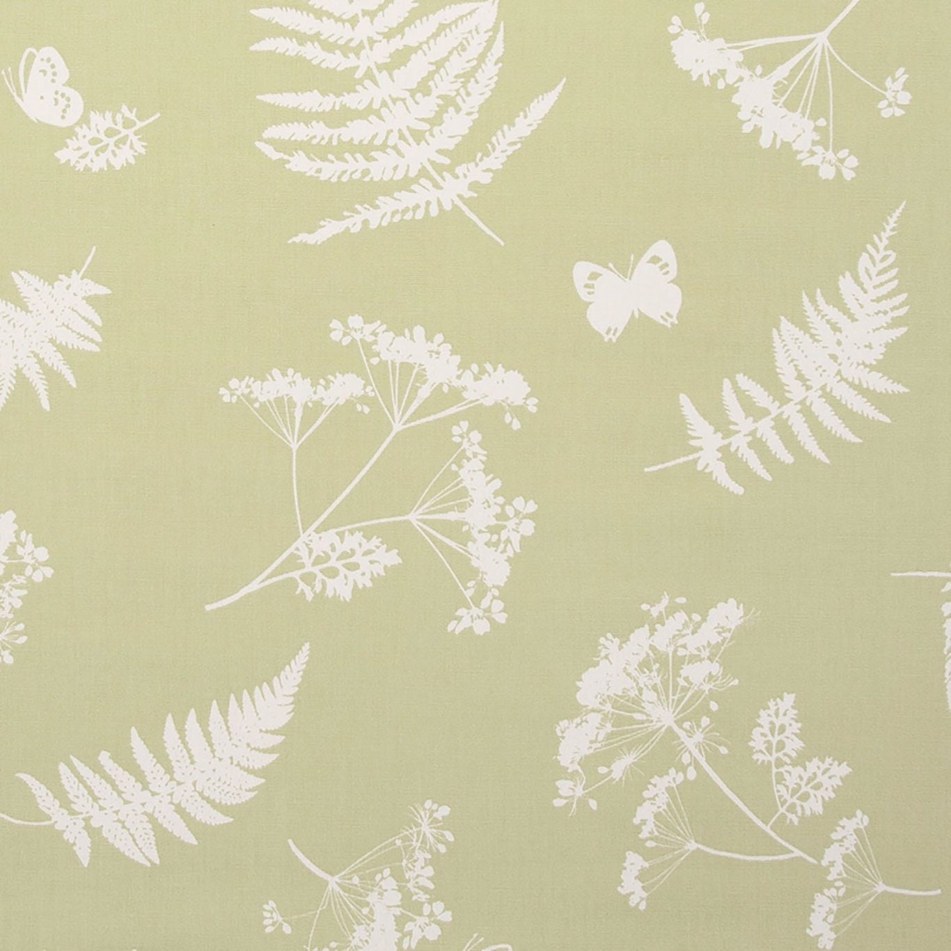 Floral Leaves Green Tablecloth, Scandi Style, Handmade Cotton Linen