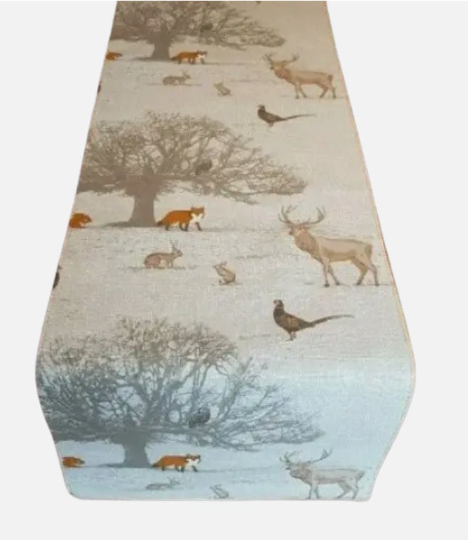 Wildlife Tatton Autumn Table Runner , Christmas Stags Table Runner , Table Decoration , Stags Table Runner , Various Size