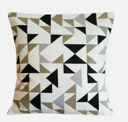Geometric Abstract Graphite Cushion Cover , Throw Pillow , Scatter Cushions , Cushion Cover UK
