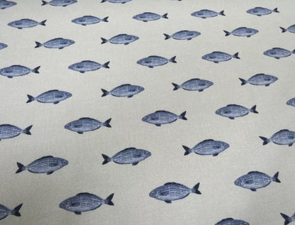 Fish Tablecloth , Nautical Marine Tablecloth , Round Tablecloth , Oval Tablecloth , Rectangle Square Tablecloth UK