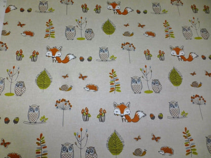Woodland Fox Animal Tablecloth , Round Tablecloth , Oval Tablecloth , Rectangle Tablecloth