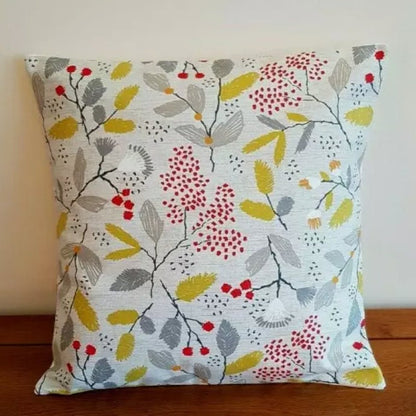 Ashley Wilde Scandi Trail Grey Cushion Cover , Christmas Berries Cushion Cover , , Throw Pillow , Scatter Cushions , Cushion Cover UK