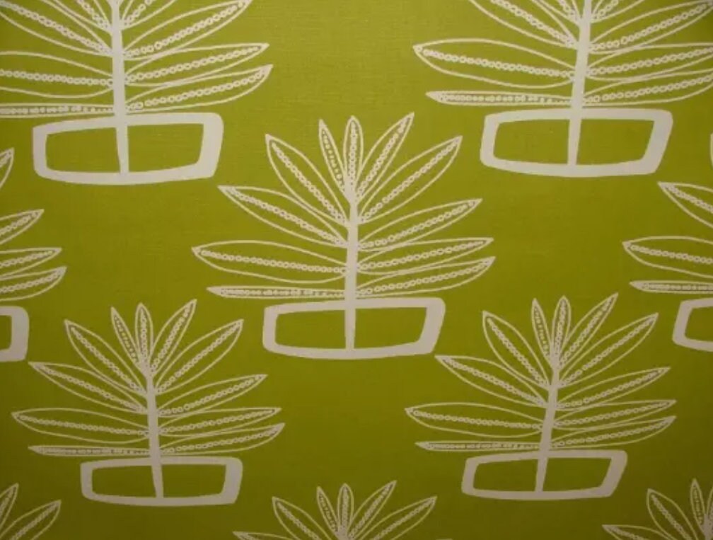 Scandi Floral Green Lime Cushion Cover , Leaf Cushion Cover , Throw Pillow , Scatter Cushions , Cushion Cover UK
