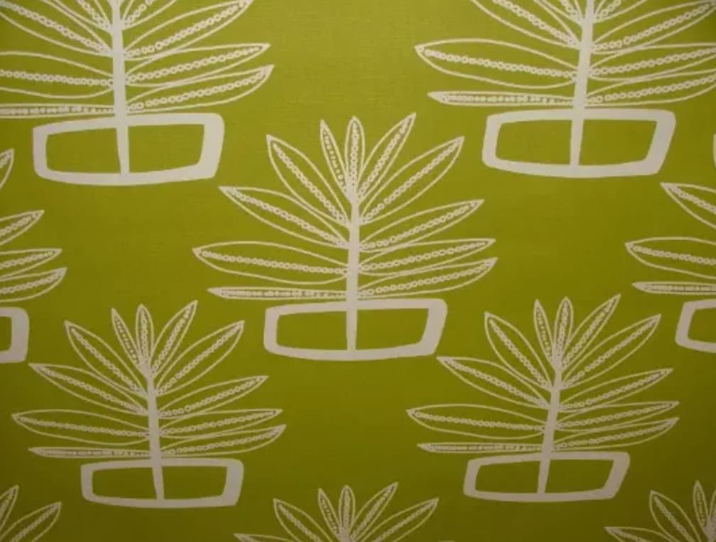 Scandi Floral Green Lime Cushion Cover , Leaf Cushion Cover , Throw Pillow , Scatter Cushions , Cushion Cover UK