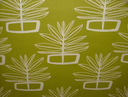 Scandi Floral Green Lime Cushion Cover , Leaf Cushion Cover , Throw Pillow , Scatter Cushions , Cushion Cover UK