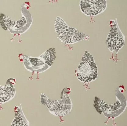 Rooster Cushion Cover , Hen Chicken Cushion Cover , Sage Green Cushion Cover , Throw Pillow , Scatter Cushions , Cushion Cover UK