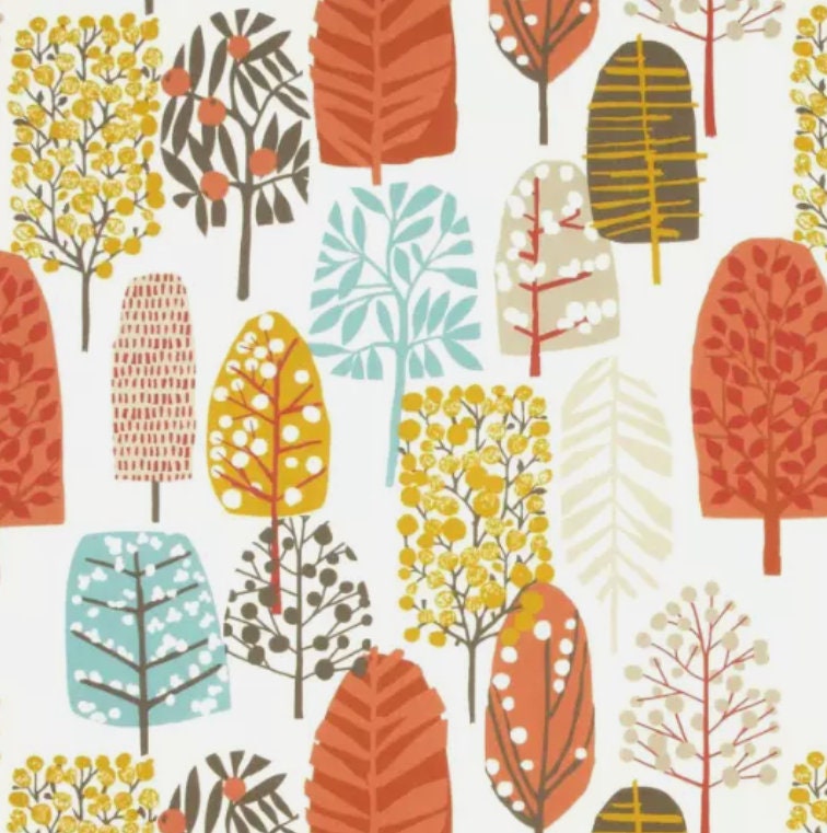 Tree Blossom Cushion Cover , Floral Spice Orange Cushion Cover , Throw Pillow , Scatter Cushions , Cushion Cover UK