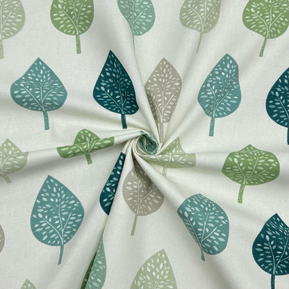 Round Symmetrical Leaf Leaves Tablecloth , Blue Teal , Round Oval Rectange