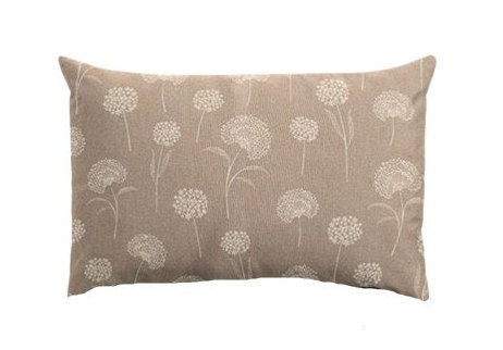 Dandelions Natural Cushion Cover , Floral Pillow cover , Throw Pillow , Scatter Cushions , Cushion Cover UK