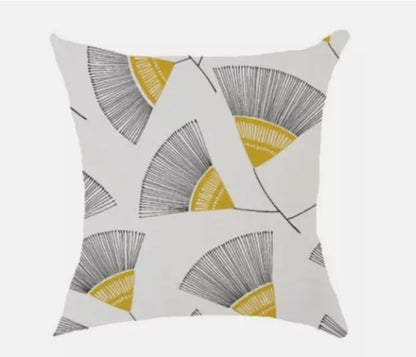 MissPrint Dandelion Cushion Cover , Floral Persia Picalilli Yellow Grey Cushion Cover , Scandi Cushion Cover , Scatter Cushion Cover UK