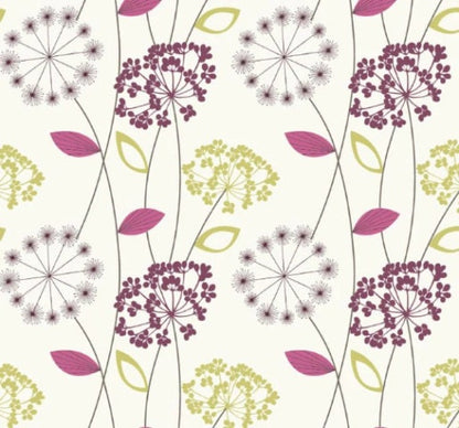 Allium Floral Cushion Cover: Handmade Cotton Throw Pillow