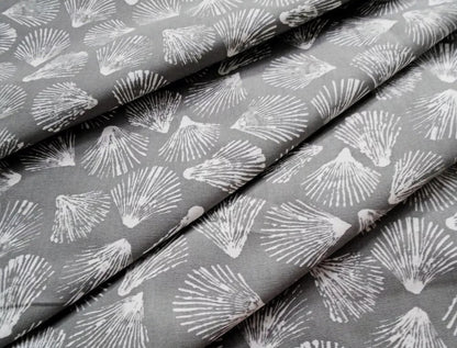 Seashells Cushion Cover , Sandbank Seashells Shale Grey Cushion Cover , Throw Pillow , Scatter Cushions , Cushion Cover UK