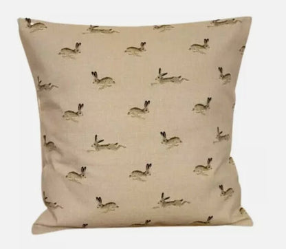 Sophie Allport Hare Rabbit Stone Cushion Cover