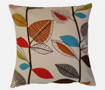 Autumn Leaves Cushion Cover , Multi Cinnamon Cushion Cover , Throw Pillow , Scatter Cushions , Cushion Cover UK