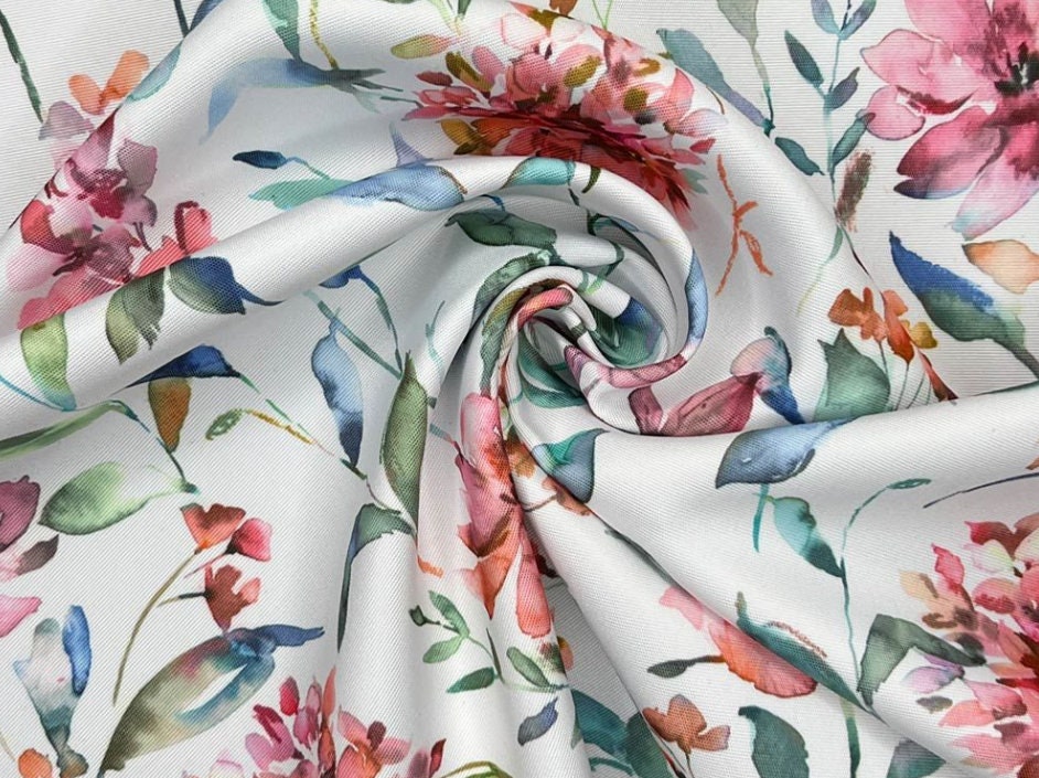 Floral Coated Tablecloth , Giardino Autumn Water Resistant Tablecloths , Outdoor Tablecloth , Round Oval Tablecloth , Rectangle Tablecloth