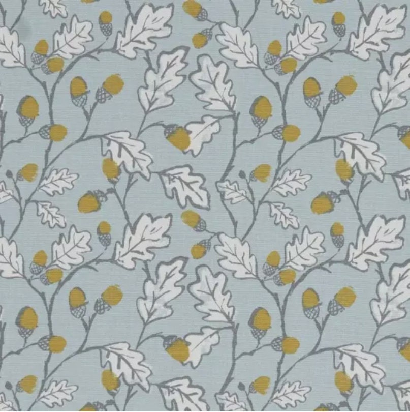 Acorn Trail Table Runner , Acorn Duckegg Blue Table Runner , Table Decoration , Autumn Table Runner , Various Size