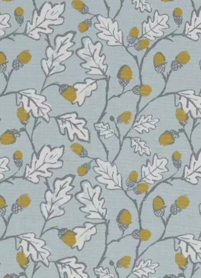 Acorn Trail Table Runner , Acorn Duckegg Blue Table Runner , Table Decoration , Autumn Table Runner , Various Size