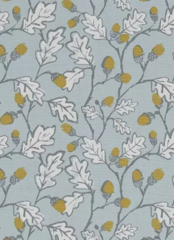 Acorn Trail Table Runner , Acorn Duckegg Blue Table Runner , Table Decoration , Autumn Table Runner , Various Size