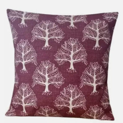 Great Oak Tree Cushion Cover , Red Floral Cushion Cover , Throw Pillow , Scatter Cushions , Cushion Cover UK