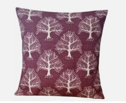 Great Oak Tree Cushion Cover , Red Floral Cushion Cover , Throw Pillow , Scatter Cushions , Cushion Cover UK