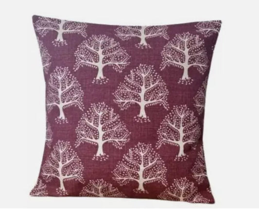 Great Oak Tree Cushion Cover , Red Floral Cushion Cover , Throw Pillow , Scatter Cushions , Cushion Cover UK