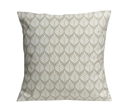 Elise Leaf Natural Cushion Cover , Leaves Beige Cushion Cover , Throw Pillow , Scatter Cushions , Cushion Cover UK