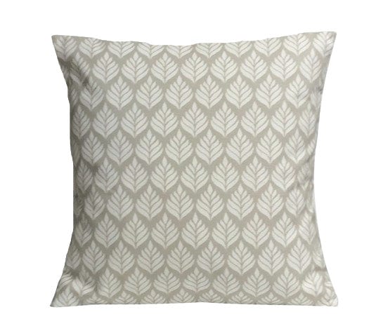 Elise Leaf Natural Cushion Cover , Leaves Beige Cushion Cover , Throw Pillow , Scatter Cushions , Cushion Cover UK