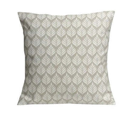 Elise Leaf Natural Cushion Cover , Leaves Beige Cushion Cover , Throw Pillow , Scatter Cushions , Cushion Cover UK