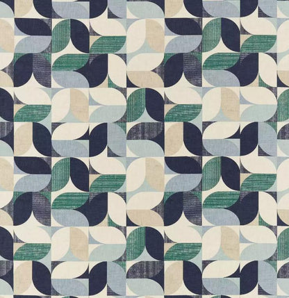 Geometric Cushion Cover , Clarke & Clarke Reno Navy Mineral Cushion Cover , Throw Pillow , Scatter Cushions , Cushion Cover UK