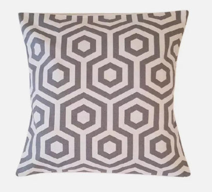 Geometric Grey Cushion Cover , Throw Pillow , Scatter Cushions , Cushion Cover UK