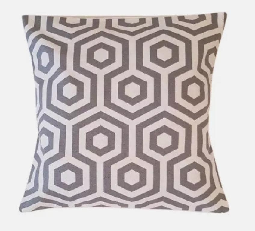 Geometric Grey Cushion Cover , Throw Pillow , Scatter Cushions , Cushion Cover UK