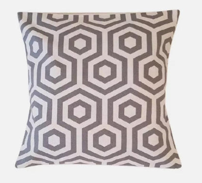 Geometric Grey Cushion Cover , Throw Pillow , Scatter Cushions , Cushion Cover UK