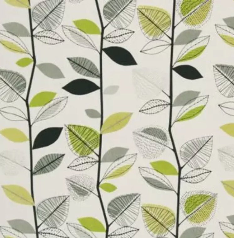 Autumn Leaves Green Lime Cushion Cover , Leaf Cushion Cover , Throw Pillow , Scatter Cushions , Cushion Cover UK