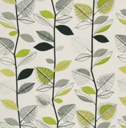 Autumn Leaves Green Lime Cushion Cover , Leaf Cushion Cover , Throw Pillow , Scatter Cushions , Cushion Cover UK