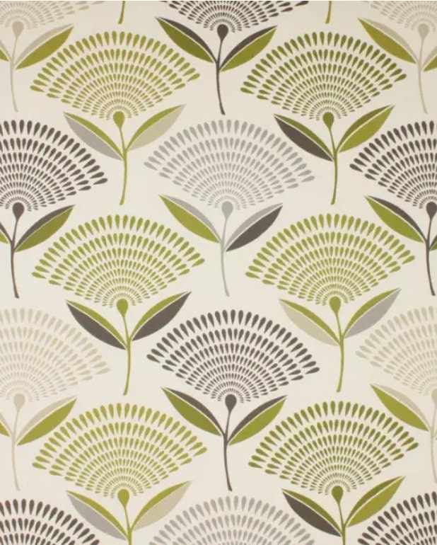 Dandelion Floral Cushion Cover , Lime Green Cushion Cover , Throw Pillow , Scatter Cushions , Cushion Cover UK
