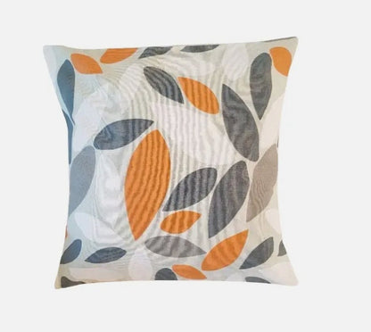 Pimlico Orange Mango Cushion Cover , Leaf Petals Cushion Cover , Throw Pillow , Scatter Cushions , Cushion Cover UK