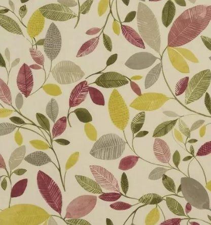 Leaves Leaf Cushion Cover , Molveno Chintz Pink Leaf Leaves Cushion Cover , Throw Pillow , Scatter Cushions , Cushion Cover UK