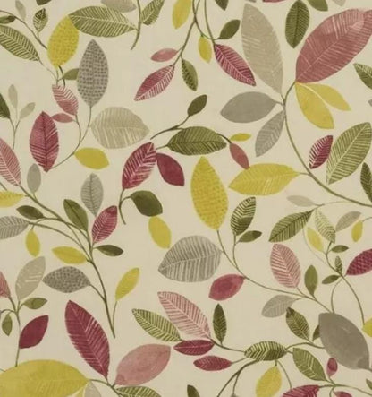 Leaves Leaf Cushion Cover , Molveno Chintz Pink Leaf Leaves Cushion Cover , Throw Pillow , Scatter Cushions , Cushion Cover UK