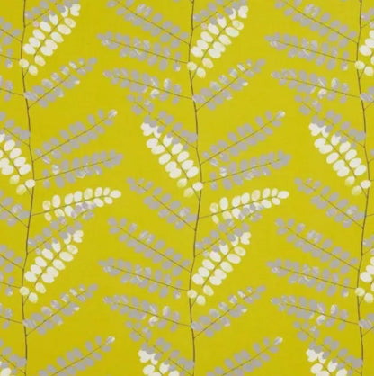 Malin Citrine Yellow Grey Cushion Cover , Scandi Floral Cushion Cover , Throw Pillow , Scatter Cushions , Cushion Cover UK