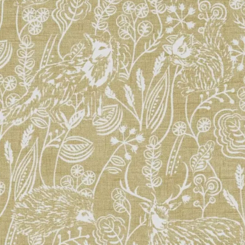 Westleton Woodlands Ochre Yellow Cushion Cover , Throw Pillow , Scatter Cushions , Cushion Cover UK