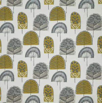 Scandi Wood Trees Ochre Grey Cushion Cover , Throw Pillow , Scatter Cushions , Cushion Cover UK