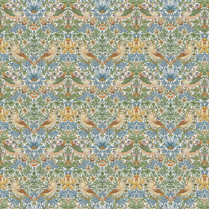 William Morris Strawberry Thief Sky Blue Cushion Cover , Handmade UK