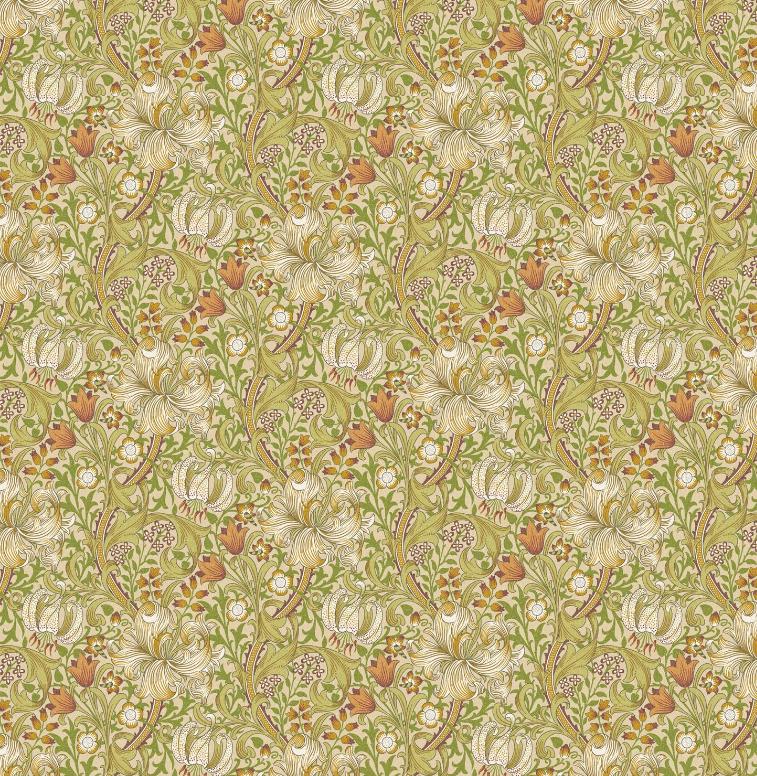 William Morris Golden Lily Cornsilk Cushion Cover , Floral Throw Pillow , Handmade UK