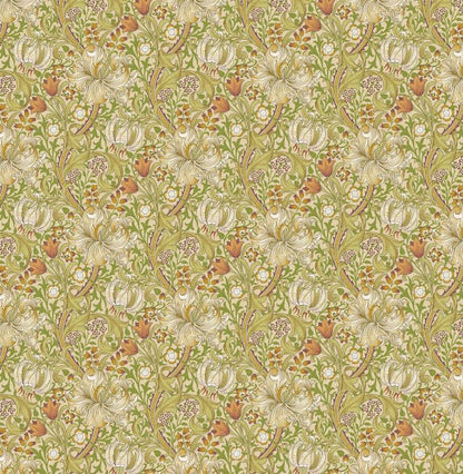 William Morris Golden Lily Cornsilk Cushion Cover , Floral Throw Pillow , Handmade UK