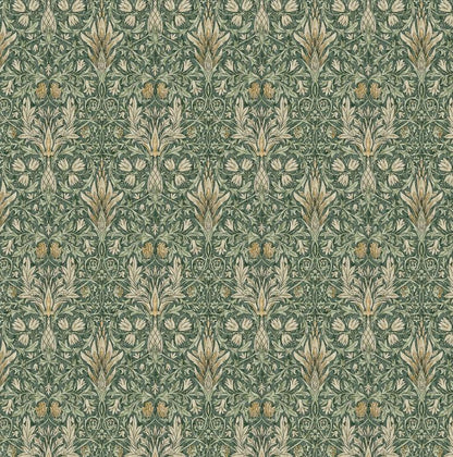 William Morris Snakeshead Forest Green Cushion Cover , Floral Throw Pillow , Handmade UK