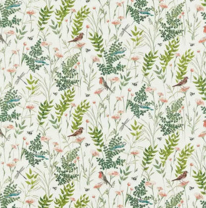 Birds Floral Cushion Cover , Gardenia Blush Green Pink Cushion Cover , Throw Pillow , Scatter Cushions , Cushion Cover UK