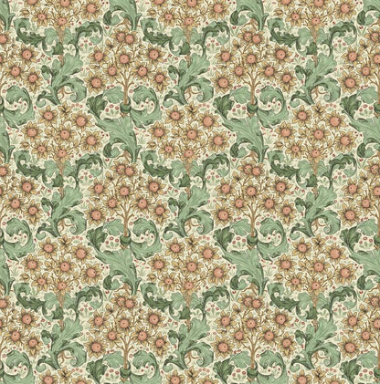 William Morris Cushion Cover Orchid Buttercup Green , Floral Throw Pillow , Handmade UK