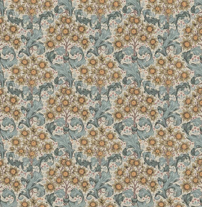William Morris Cushion Cover Orchid Tourmaline Natural, Floral Throw Pillow, Handmade UK