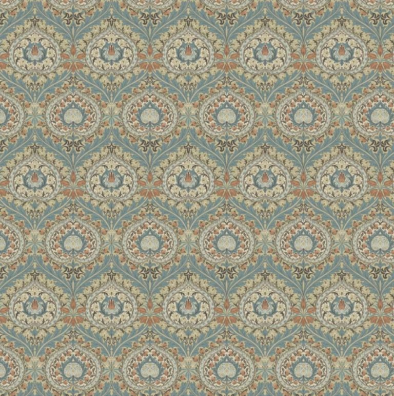 William Morris Eden Cushion Cover , Floral Azure Blue Throw Pillow , Handmade UK